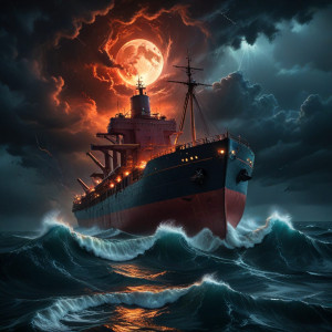Giant freighter sinks in the storm in Devil's Sea - АХ.jpg