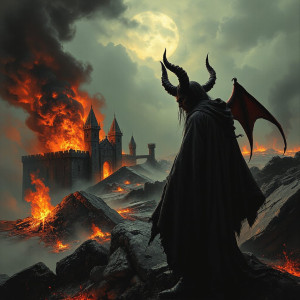 Demon watching as the medieval city burns to the ground.jpg
