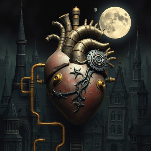 Giant mechanical heart in Victorian city.jpg