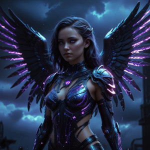 Female cyberpunk angel under Black Sun - АХ.jpg