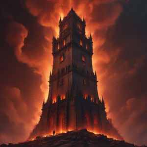 Giant burning tower under blood moon - J9.jpg