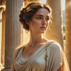Beautiful muse in ancient Greek temple - CCX.jpg