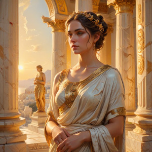 Beautiful muse in ancient Greek temple - AXL.jpg