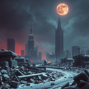 Apocalyptic city in nuclear winter under blood moon - JFL.jpg