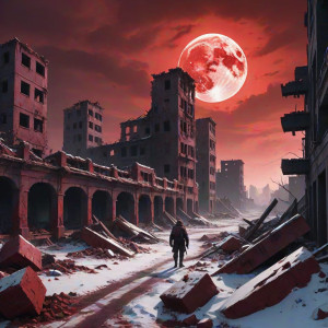 Apocalyptic city in nuclear winter under blood moon - ССХ.jpg