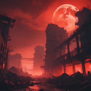Apocalyptic city in nuclear winter under blood moon - МХ.jpg