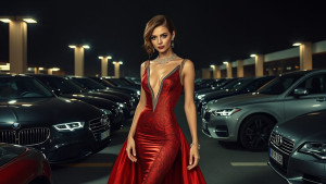 Royally beautiful woman in the parking lot.jpg