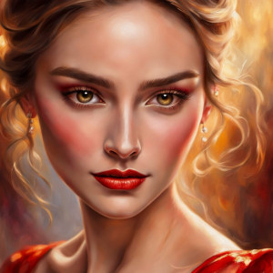 Face of a royally beautiful woman in red dress up close - CCX.jpg