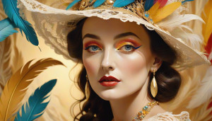 Royally beautiful woman in a giant strange hat - CCXL.jpg