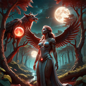 Giant nephilim woman in magical forest - 1.png