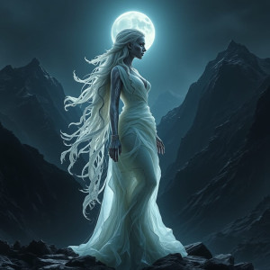 A woman made of shimmering obsidian and alabaster.jpg