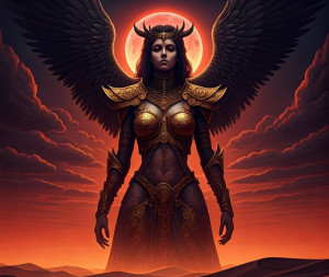Giant female nephilim in Arabian desert - GIF.jpg