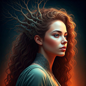 Tree of Life inside the head of a beautiful woman - GIF.jpg