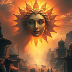 Face of Sun Goddess over ancient city - FS.jpg