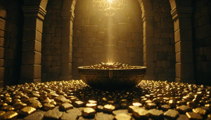 Gold ingots inside the secret chamber.jpg