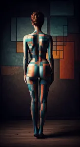 Ню в разноцветную клетку.webp