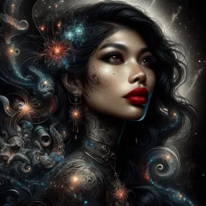 Portrait in Gothic Art Nouveau.webp