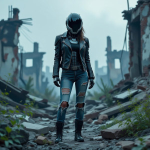 Lady robot in apocalyptic landscape.jpg