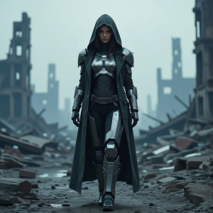 Robotic lady in apocalyptic landscape - H11.jpg