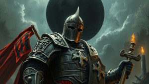Giant Teutonic knight in full armor under Black Sun - FS.jpg