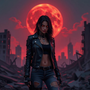 Female cyborg in apocalyptic city under Blood Moon.jpg