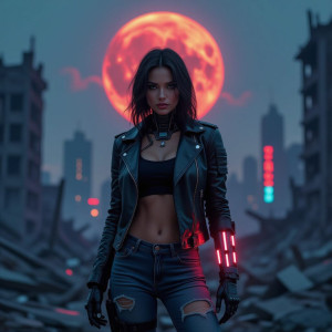 Female mechanical cyborg in apocalyptic city.jpg