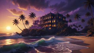 Beautiful mansion on sea shore in the Caribbean - ВX.jpg