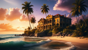 Beautiful mansion on sea shore in the Caribbean - FX.jpg