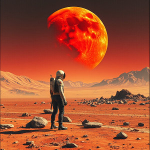 A lone astronaut stands on a desolate, alien planet - JFL.jpg