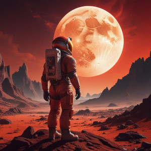 A lone astronaut stands on a desolate, alien planet - RV5.jpg