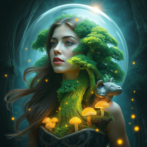 Magical forest inside the giant transparent head- JFL.jpg