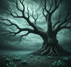 A colossal, ancient tree stands silhouetted - G4.jpg