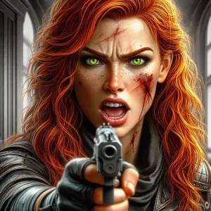 Red haired assassin about to fire 2.webp