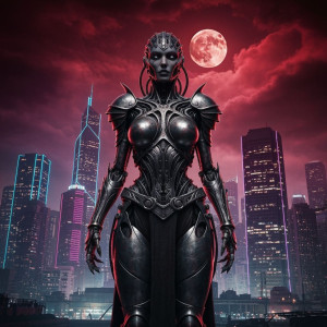 Majestic biomechanical woman in futuristic city - G4.jpg