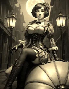 sitting-pretty-in-the-streets-of-londinium-sepia-tone.webp