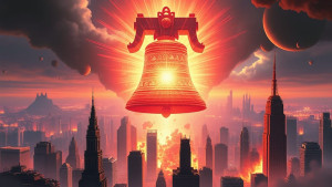 Giant magical bell in the sky destroys modern city - FS.jpg