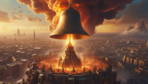 Giant magical bell in the sky destroys modern city - RV5.jpg