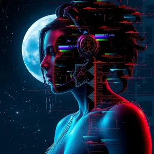 Techho-lady and the moon.webp