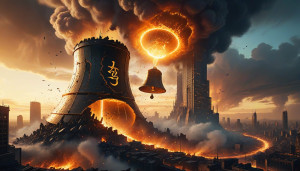 Giant magical bell in the sky destroys modern city - BXL.jpg