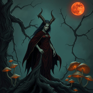 Confused demoness in magical forest - FS.jpg