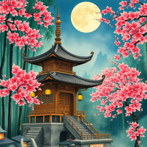 Beautiful pagoda in magical Chinese forest - FS.jpg