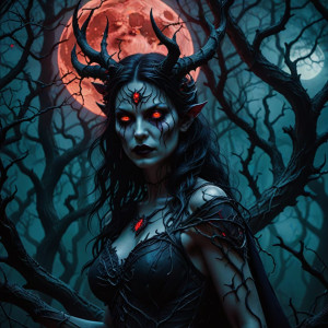 Confused demoness in magical forest - DXL.jpg