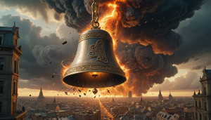 Giant magical bell in the sky destroys modern city - RV4.jpg