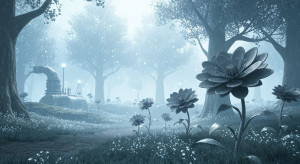 Grey metallic flowers in magical forest - G4.jpg