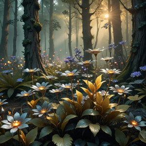Grey metallic flowers in magical forest - DXL.jpg