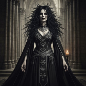 A hauntingly beautiful gothic priestess in abandoned monastery - G4.jpg