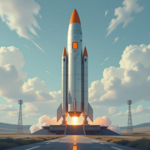 Giant interstellar rocket on the launch pad.jpg