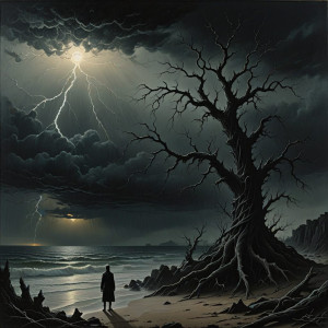 A lone figure stands on a desolate shore - DXL.jpg