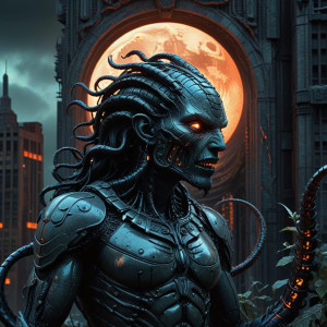 A biomechanical gorgon with snakes - ВXL1.jpg