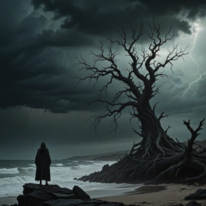 A lone figure stands on a desolate shore - RVXL4.jpg